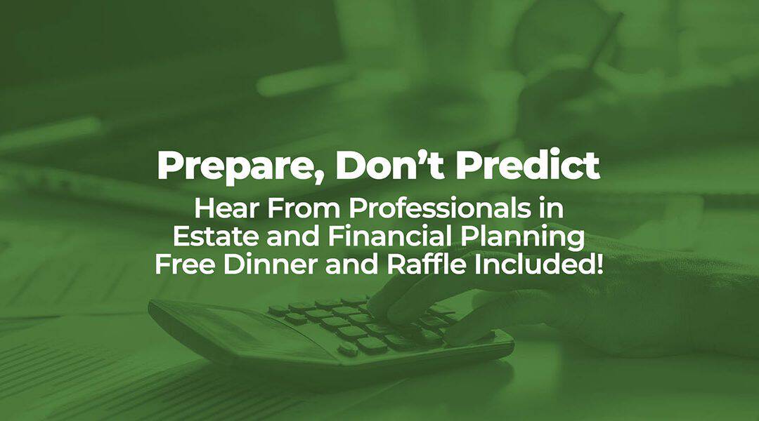 Register Today While Space is Available for “Prepare, Don’t Predict”.  Free Event on January 29th in Cary, NC