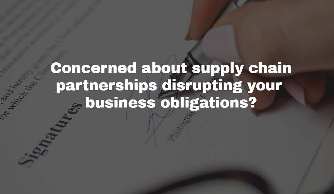 Business Contracts for Supply Chain Disruption